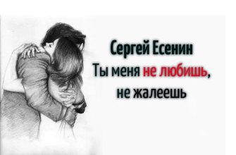 Ты меня не любишь, не жалеешь