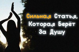 Сильная Статья, Которая Берёт За Душу