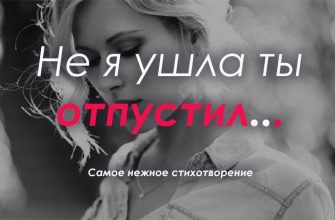 Не я ушла ты отпустил
