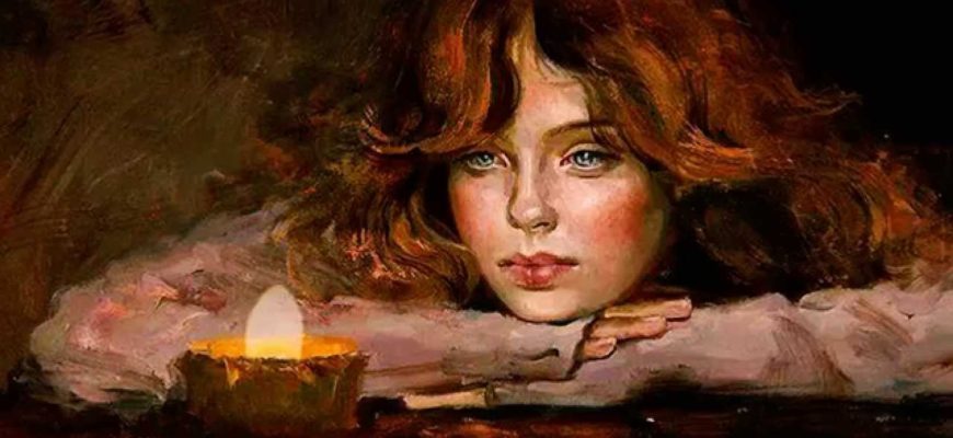 Свеча горела на столе