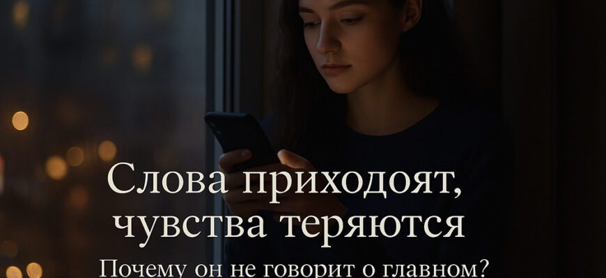 Слова приходят, чувства теряются: почему он не говорит о главном