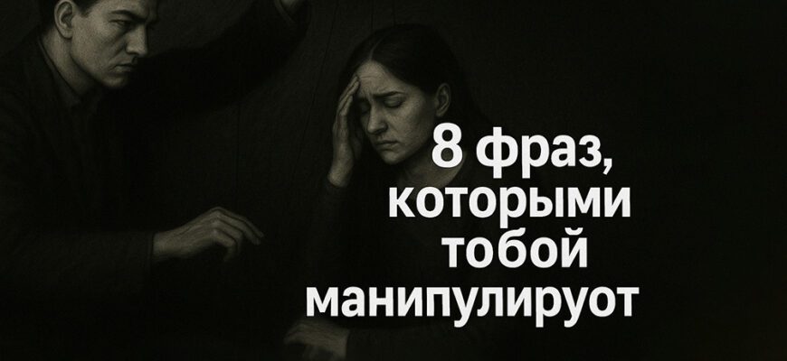 Если человек использует эти 8 фраз в разговоре, он вами манипулирует